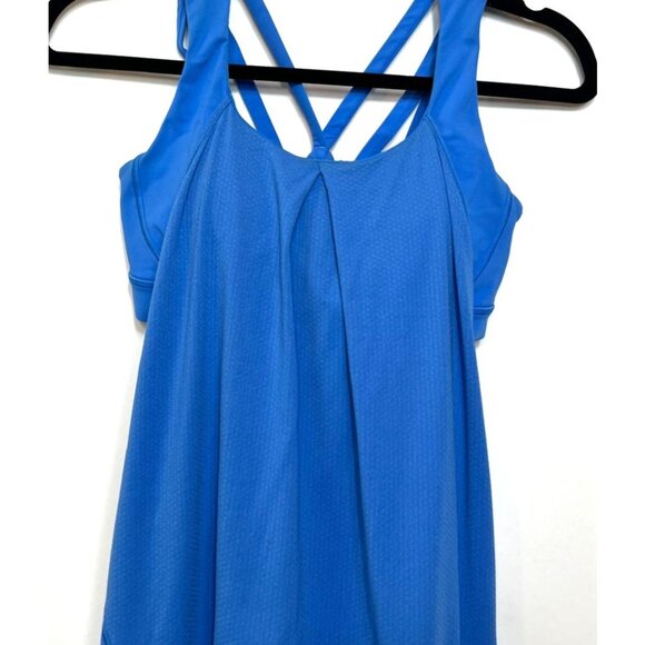 Lululemon Nouveau Limits Tank Porcelaine Blue Size 6 Yoga Cross Train Athletic - Picture 6 of 9